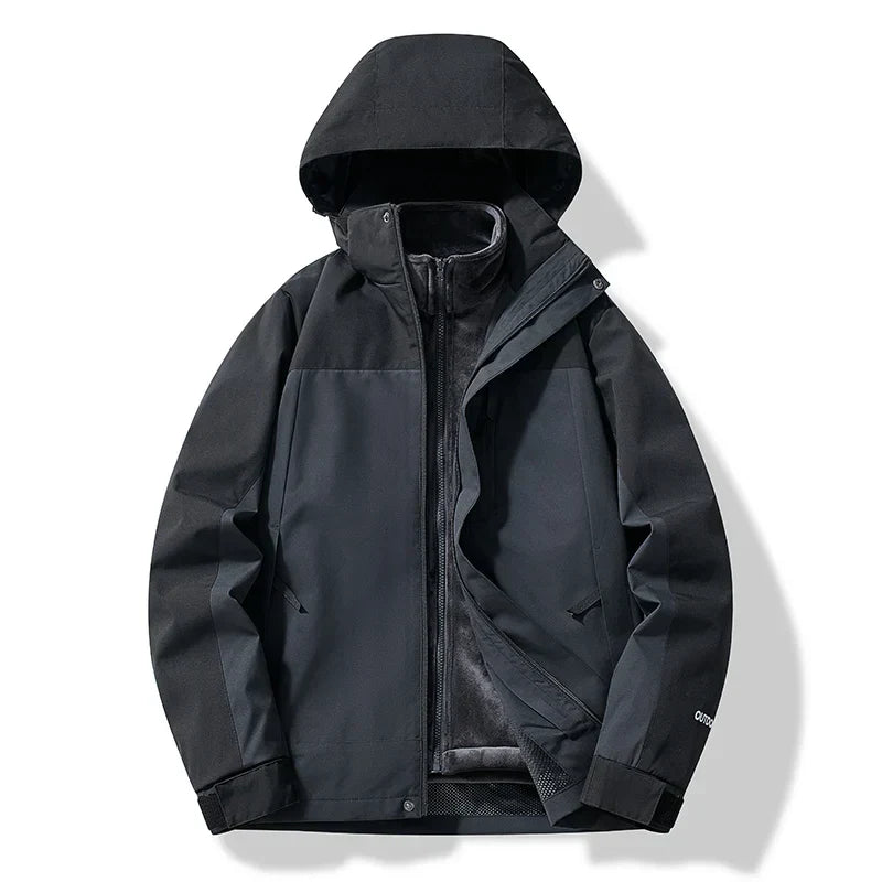 Waterproof Unisex Ski Jacket with Hood