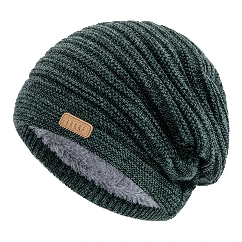 Cozy Striped Beanie Winter Cap