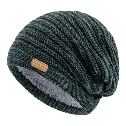 Cozy Striped Beanie Winter Cap