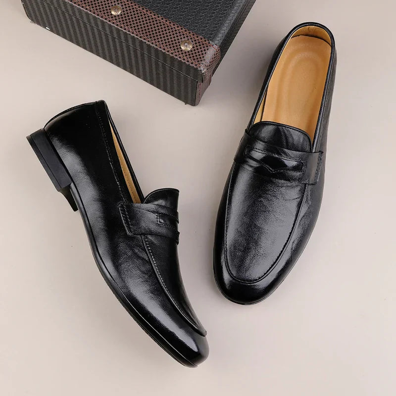 Luxury Real Leather Slip On Shoe
