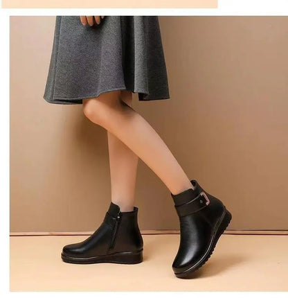 Warm Fuzzy Ankle Boots for Women