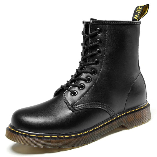 Comfortable Thermal Leather Ankle Boots for Men - OutfitLondon