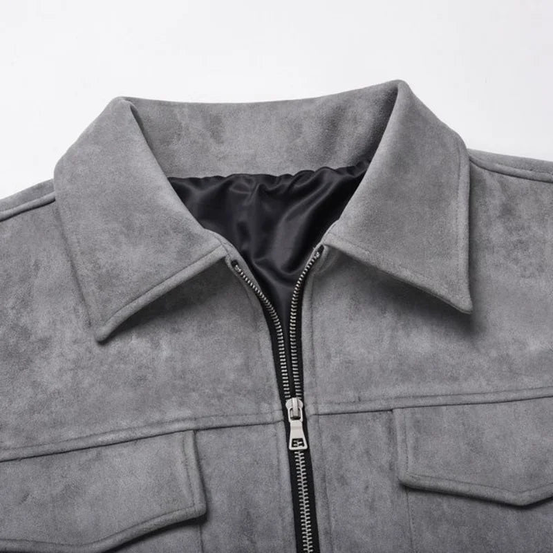 Soft Leather Men's Coat Jacket