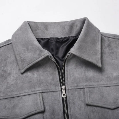 Soft Leather Men's Coat Jacket
