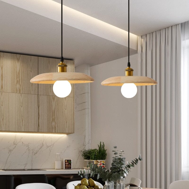 Farmhouse Style Wood Pendant Light Fixture - OutfitLondon
