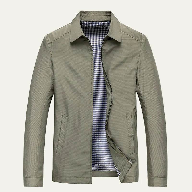 Men's Traditional Plaid Insulated Zipper Work Jacket - OutfitLondon