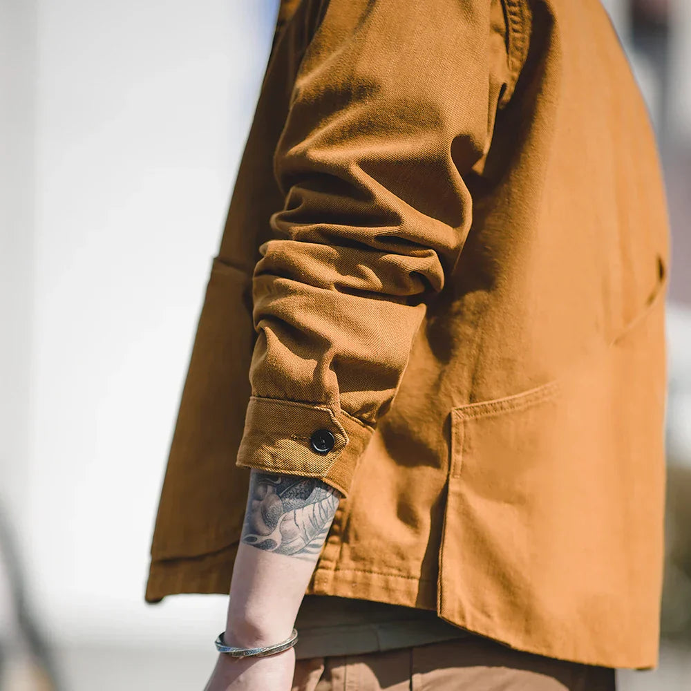 Mens Classic Bomber Jacket - Practical Multi Pocket Coat
