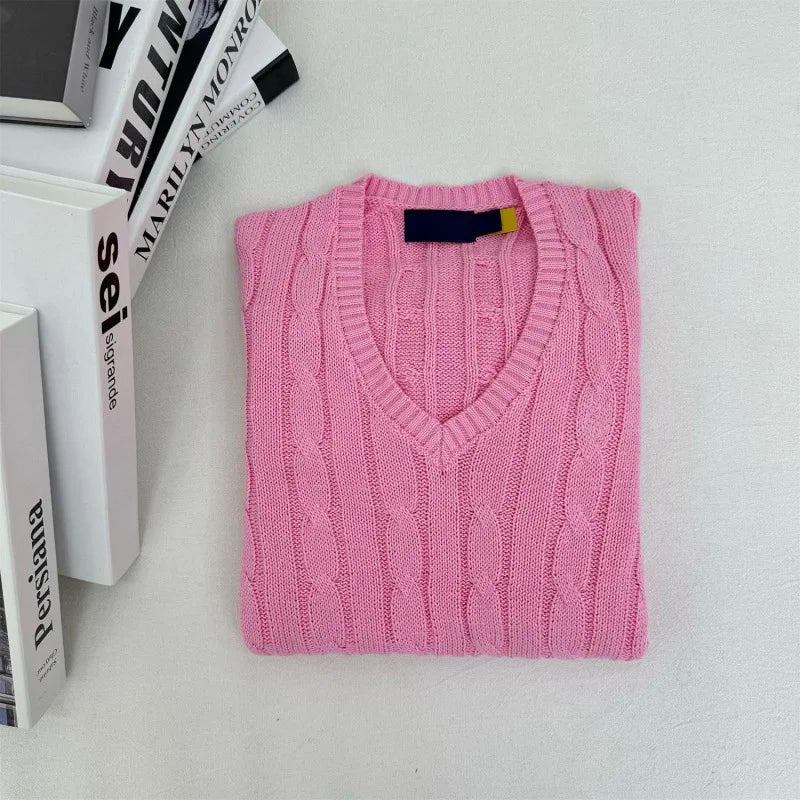 Comfortable Loose Fit Crew Neck Pullover Sweater