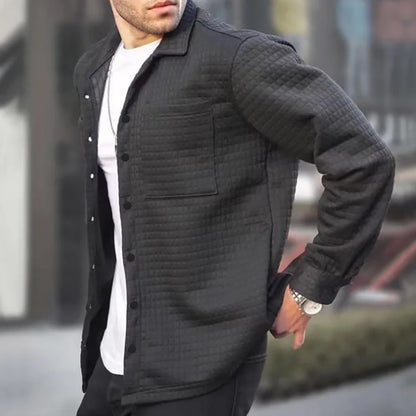 Casual Quilted Bomber Jacket