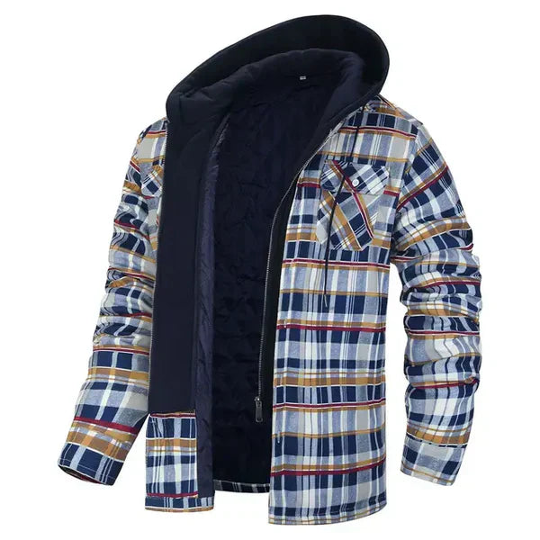 Comfortable Plaid Shirt Jacket for Men