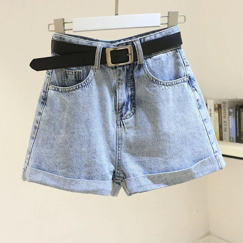 Loose Fit Casual Denim Shorts - OutfitLondon