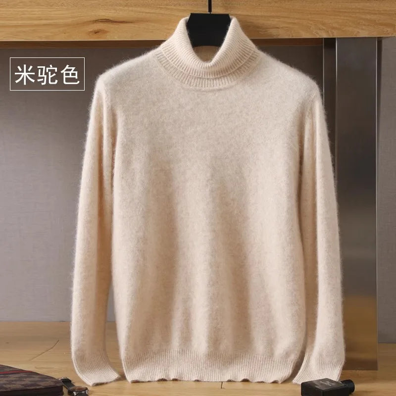 Premium Warm Crew Neck Cashmere Sweater for Men