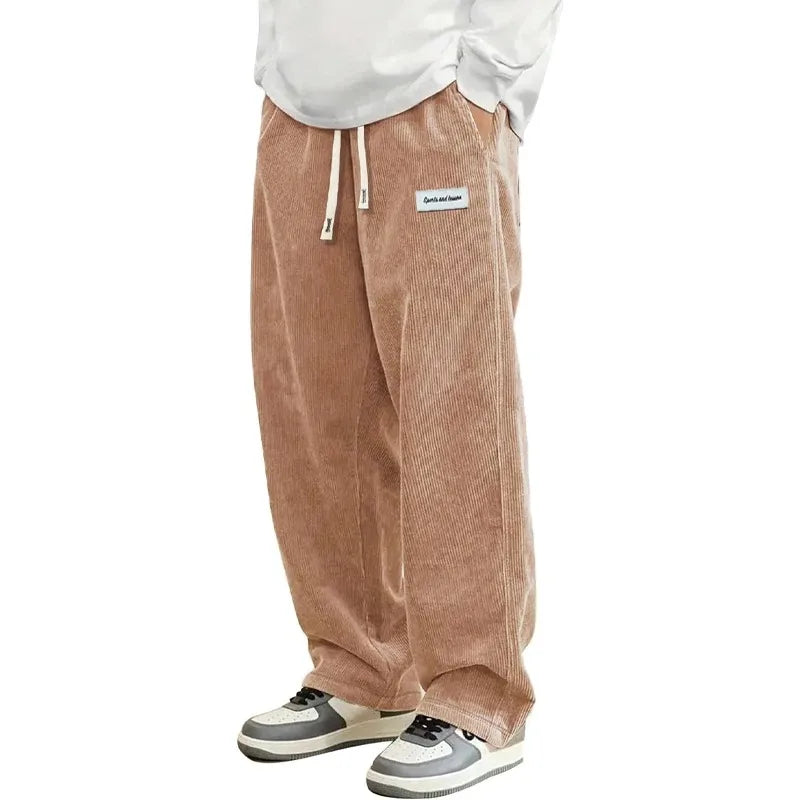 Comfortable Corduroy Loose Fit Trousers