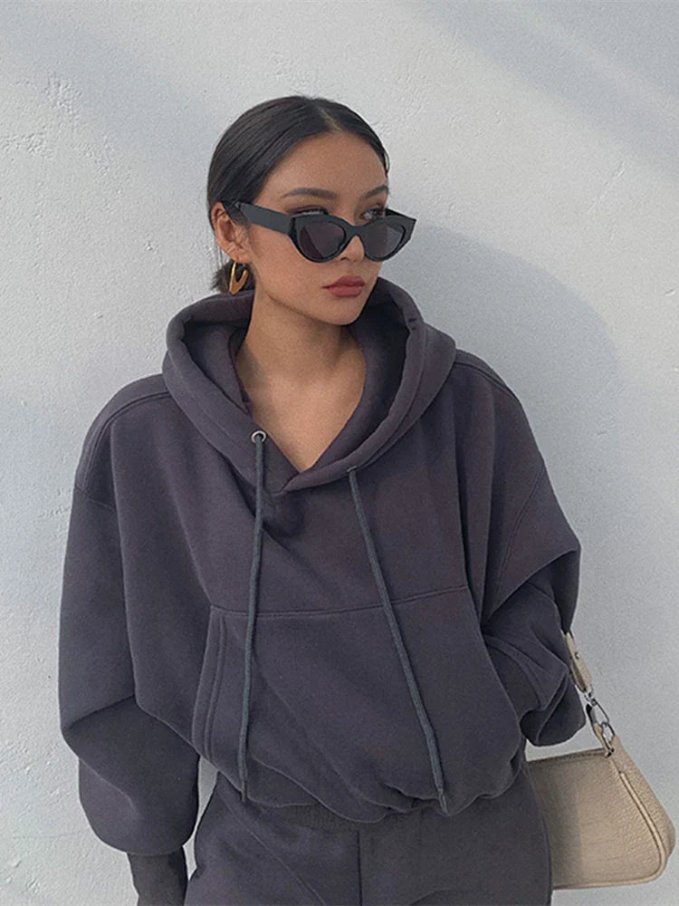 Cozy Fleece Sweat Suit for Ladies