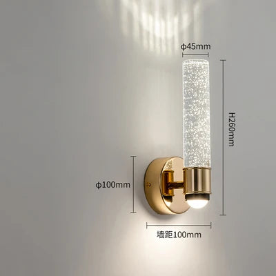 Shiny Crystal Glass LED Wall Lamps