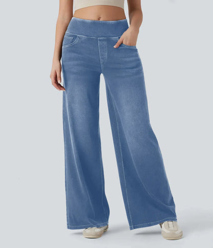 Relaxed Fit Zipper Women's Jeans