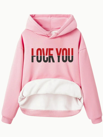 Big Graphic Print Hooded Sweatshirt for Men