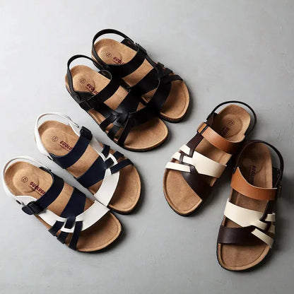 Luxury Leather Sandals - Elegant All Day Comfort