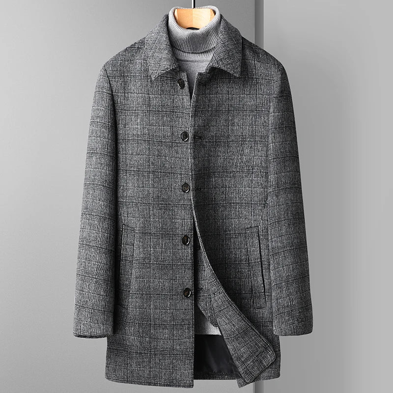 Warm Winter Wool Coat - OutfitLondon