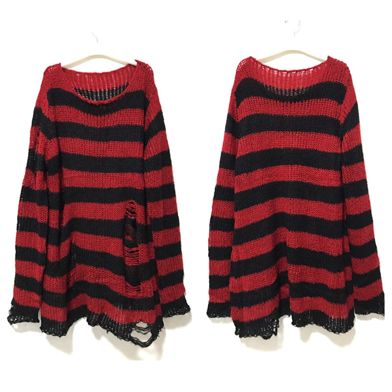Soft Casual Striped Women's Sweatshirt