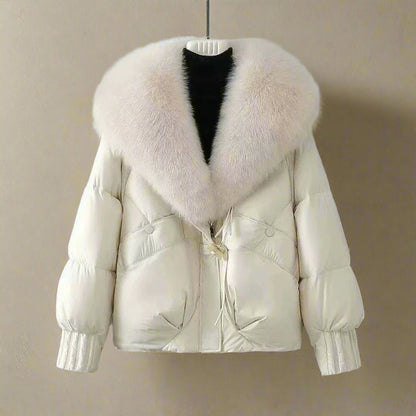 Casual Fit Puffer Coat | Faux Fur Hooded Jacket - OutfitLondon