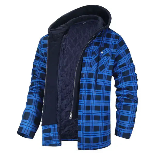 Comfortable Plaid Shirt Jacket for Men