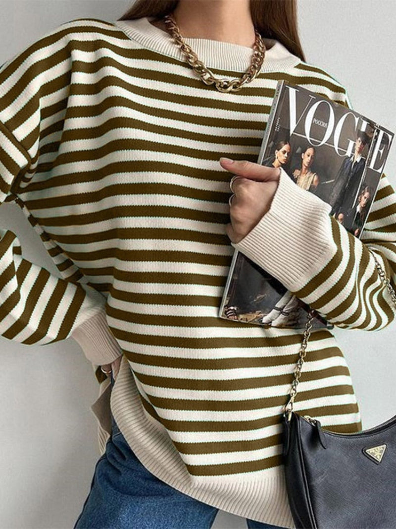 Soft Large Crew Neck Winter Pullover Sweater
