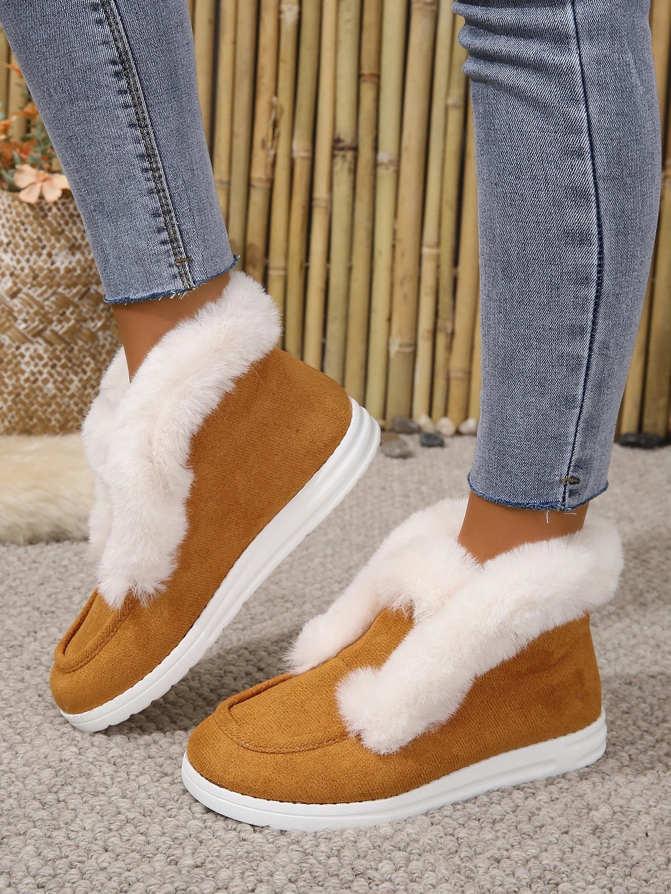 Cozy Faux Fur Winter Snow Boots for Women