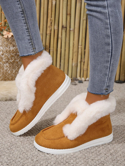Cozy Faux Fur Winter Snow Boots for Women