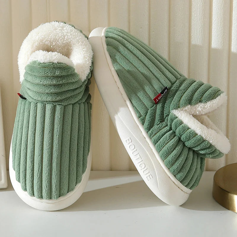 Plush Fleece Comfort Slippers – Warm Cozy House Shoes - OutfitLondon