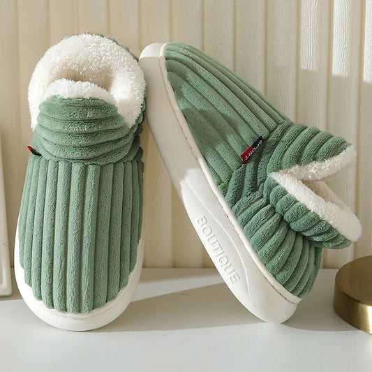 Plush Fleece Comfort Slippers – Warm Cozy House Shoes - OutfitLondon