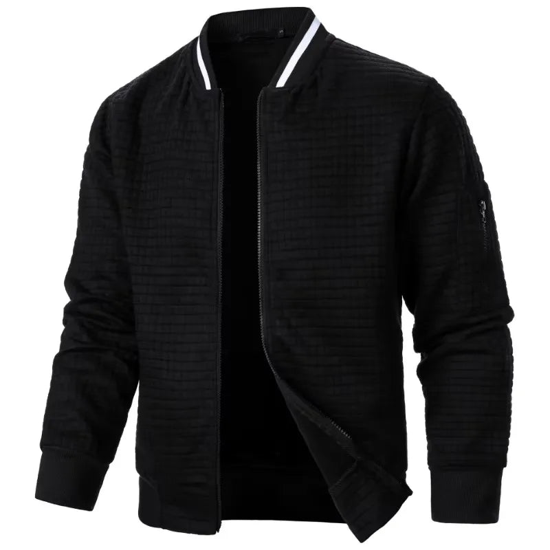 Vintage Style Zipper Athletic Jacket