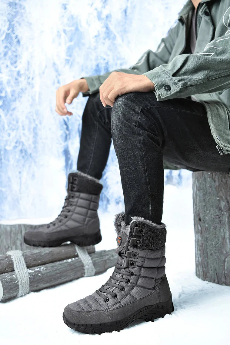 Warm Waterproof Hiking Boots for Men