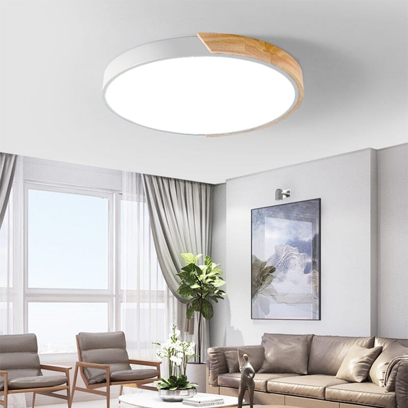 Natural Wooden Drop Light