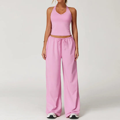 Comfortable Women's Sports Tank and Leggings Set