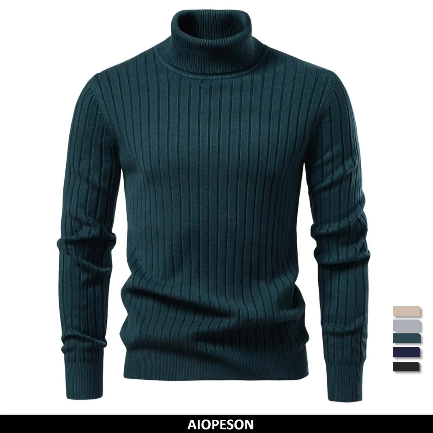 Warm Fleece Crew Neck Men's Sweater - OutfitLondon