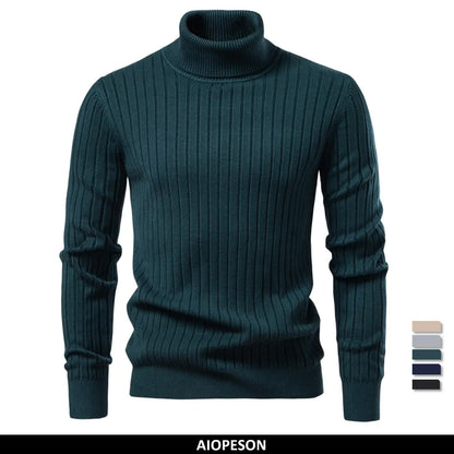 Warm Fleece Crew Neck Men's Sweater - OutfitLondon
