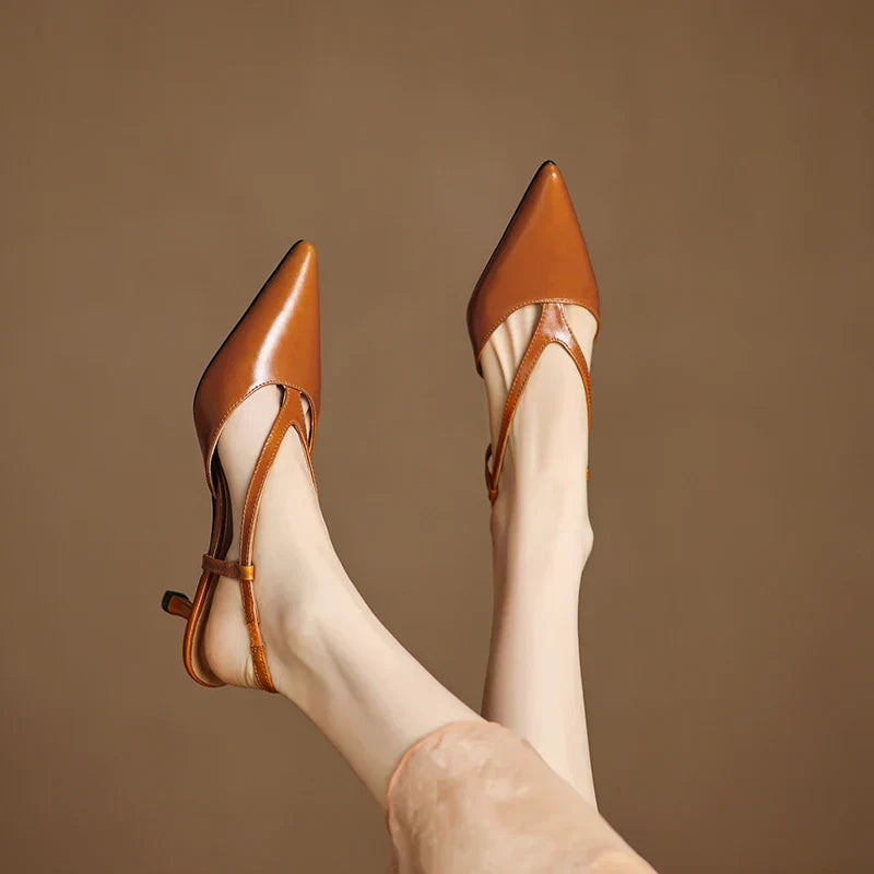 Comfortable Low Heel Slingback Shoes