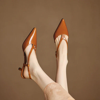 Comfortable Low Heel Slingback Shoes