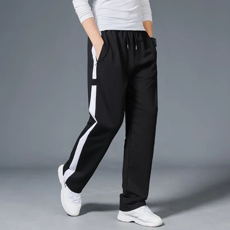 Relaxed Fit Mens Striped Sweatpants