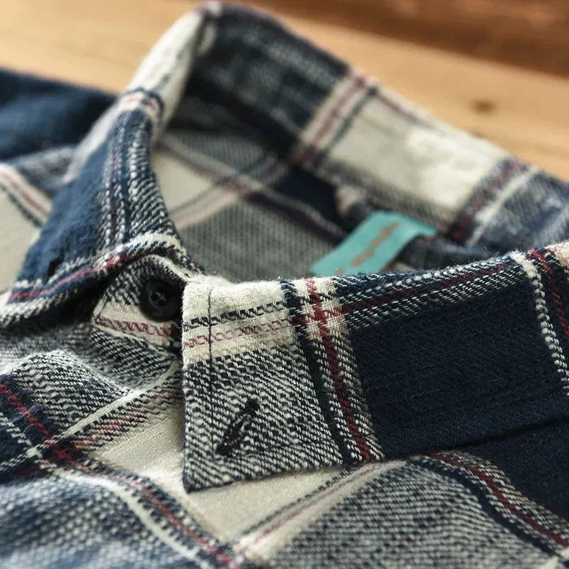 Casual Plaid Men's Button Down Shirt