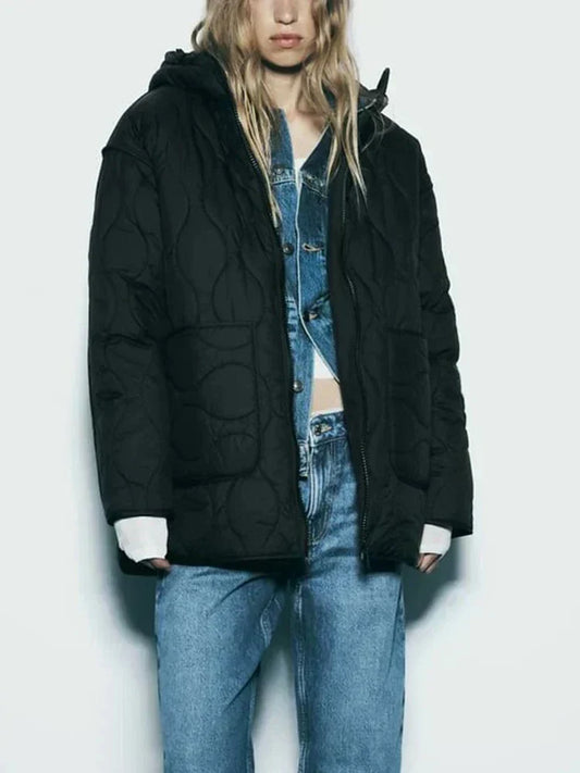 Comfy Loose Fit Parka Coat - OutfitLondon
