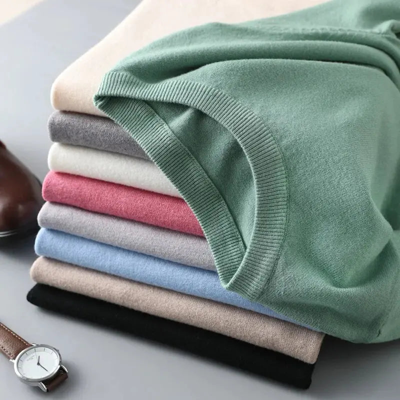 Soft Merino Wool Crew Neck T-shirt