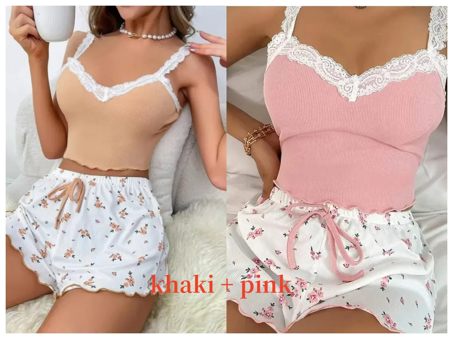 Women's Comfortable Floral Nightwear Pajamas