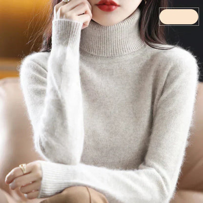 Women's Soft Luxury Cashmere Crew Neck Winter Sweater