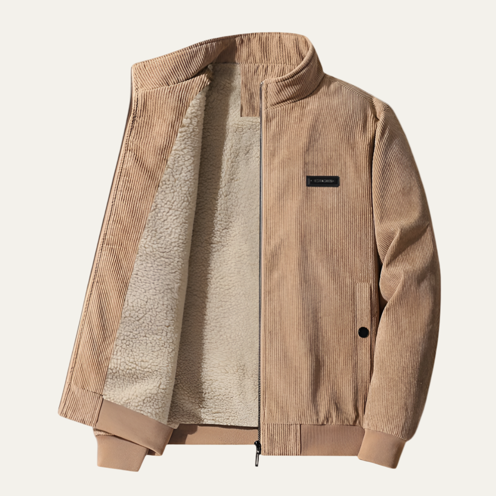 Men's Quilted Zipper Athletic Jacket