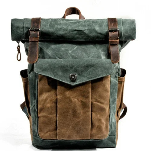 Vintage Style Leather Rucksack