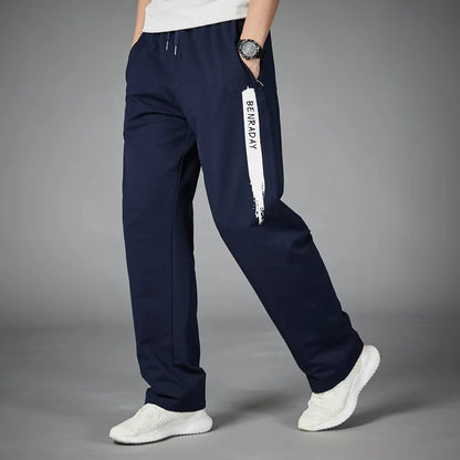 Relaxed Fit Mens Striped Sweatpants