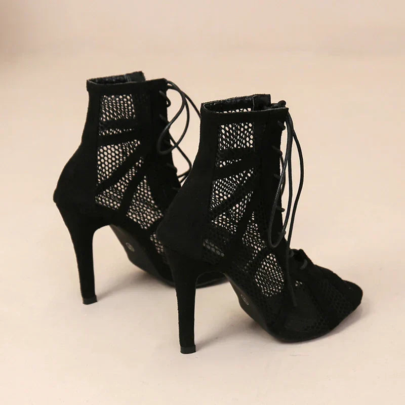 Chic Mesh High Heel Shoes