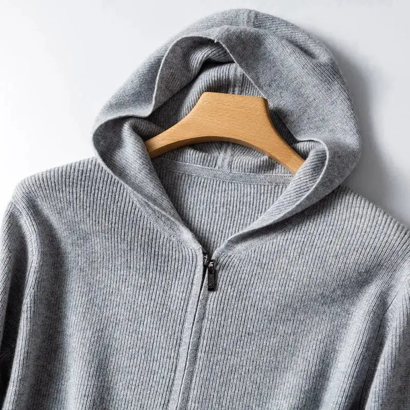 Luxurious Pure Cashmere Knit Cardigan - OutfitLondon